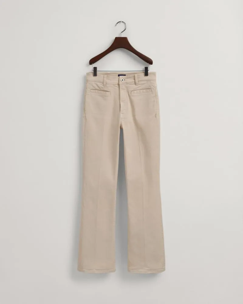 Gant Apparel Womens FLARE COLOR JEANS 34/PUTTY