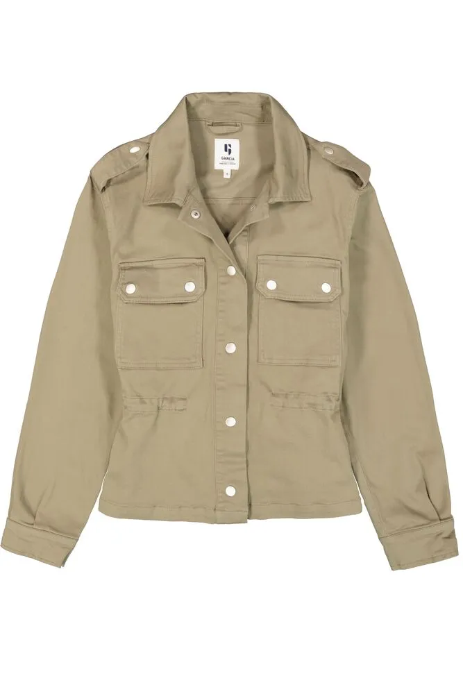 Garcia Olive Green Twill Jacket