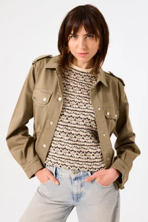 Garcia Olive Green Twill Jacket