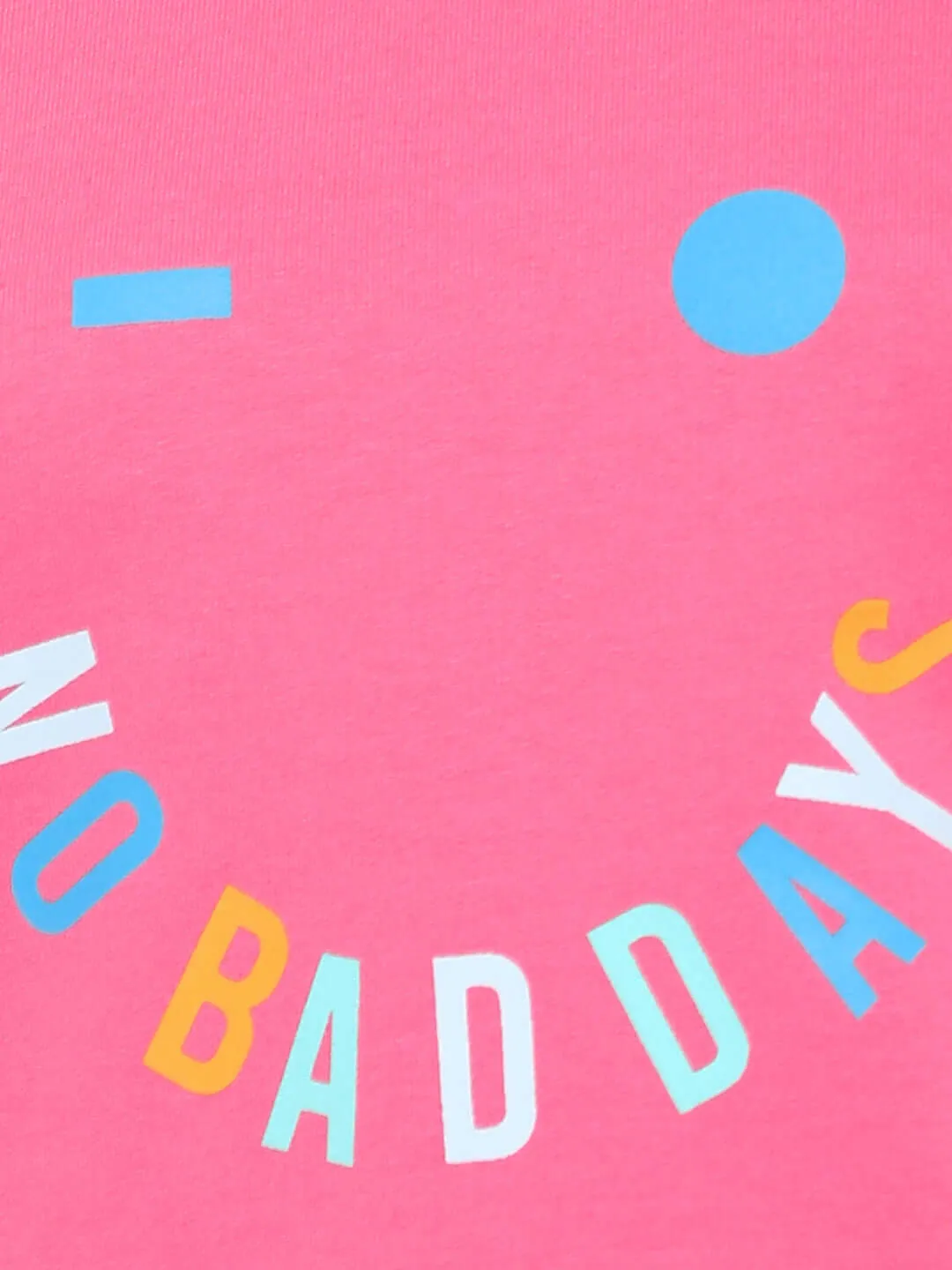 Girls All About Day Printed Sweatshirt Pink