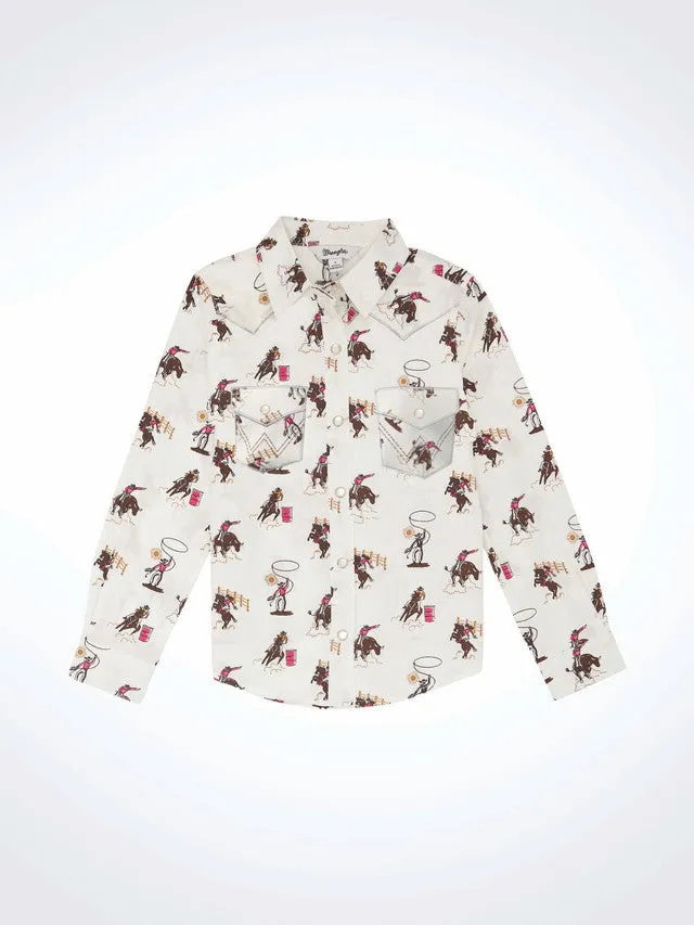 Girl's Rodeo Cowboy Shirt by Wrangler