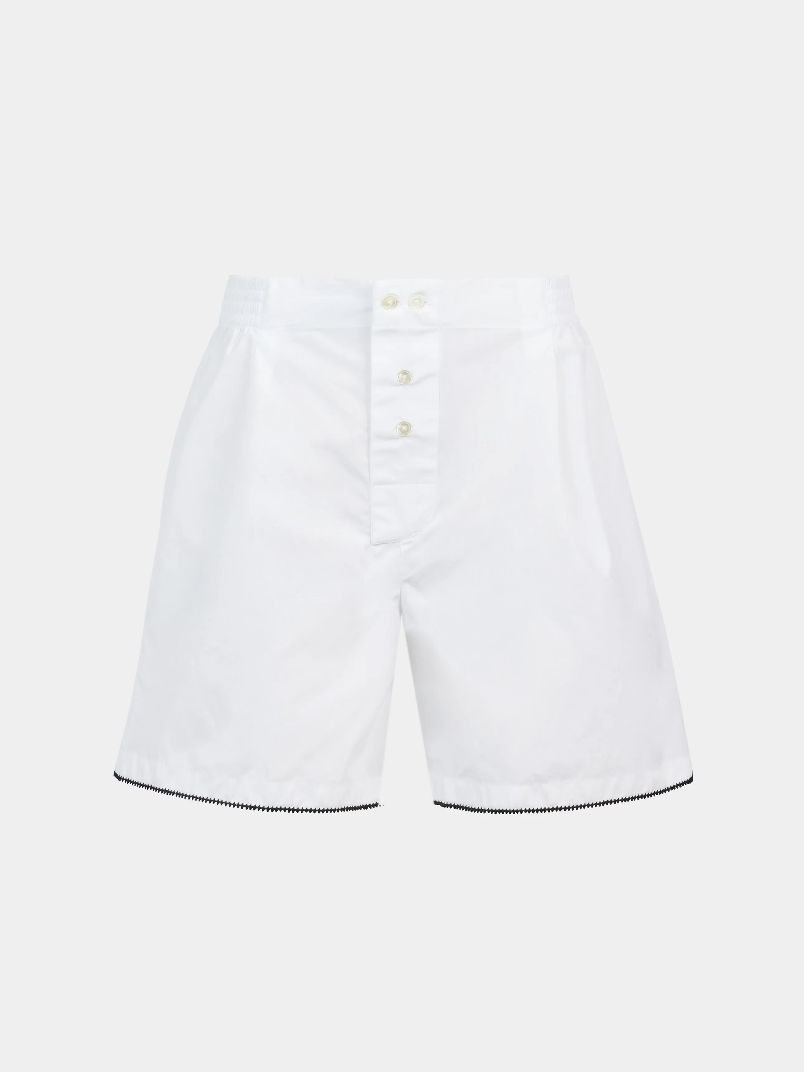 Hand-Embroidered Cotton Boxer Shorts | Size: S