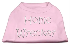 Home Wrecker Rhinestone Shirts Light Pink S (10)