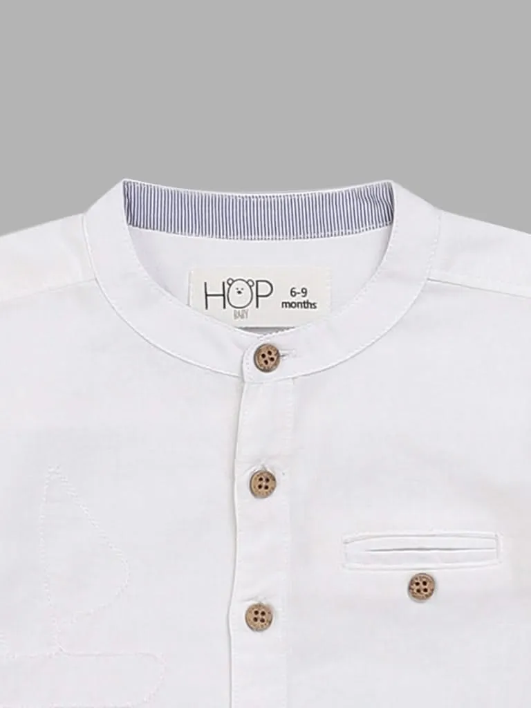HOP Baby Plain White Shirt