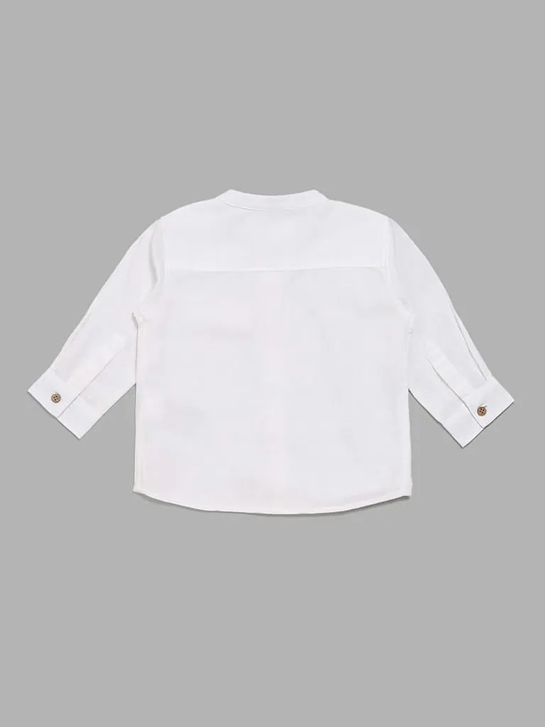 HOP Baby Plain White Shirt