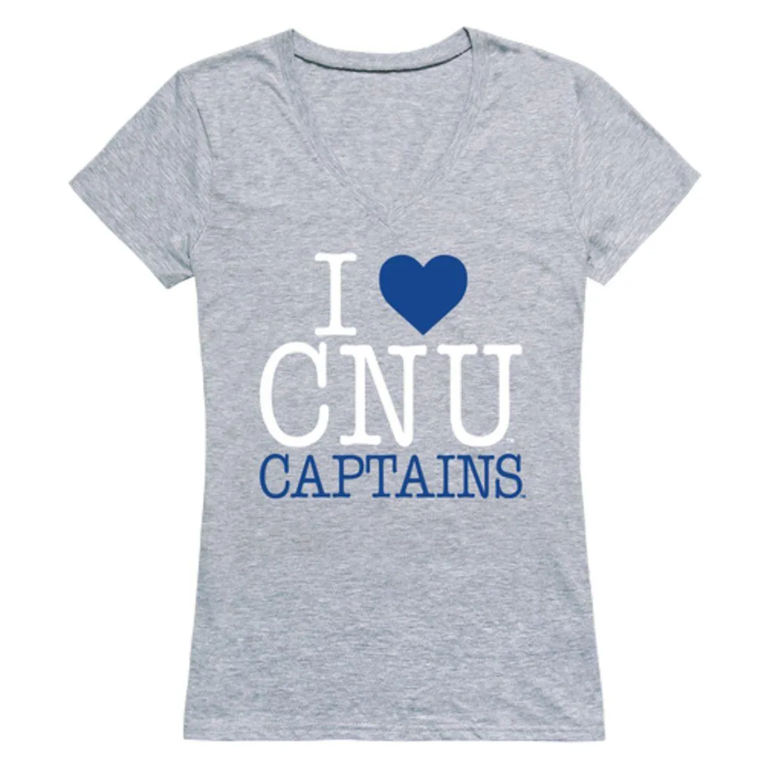 I Love CNU Christopher Newport University Captains Womens T-Shirt