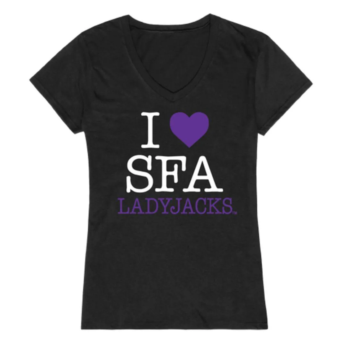 I Love Stephen F. Austin State University Lumberjacks Womens T-Shirt
