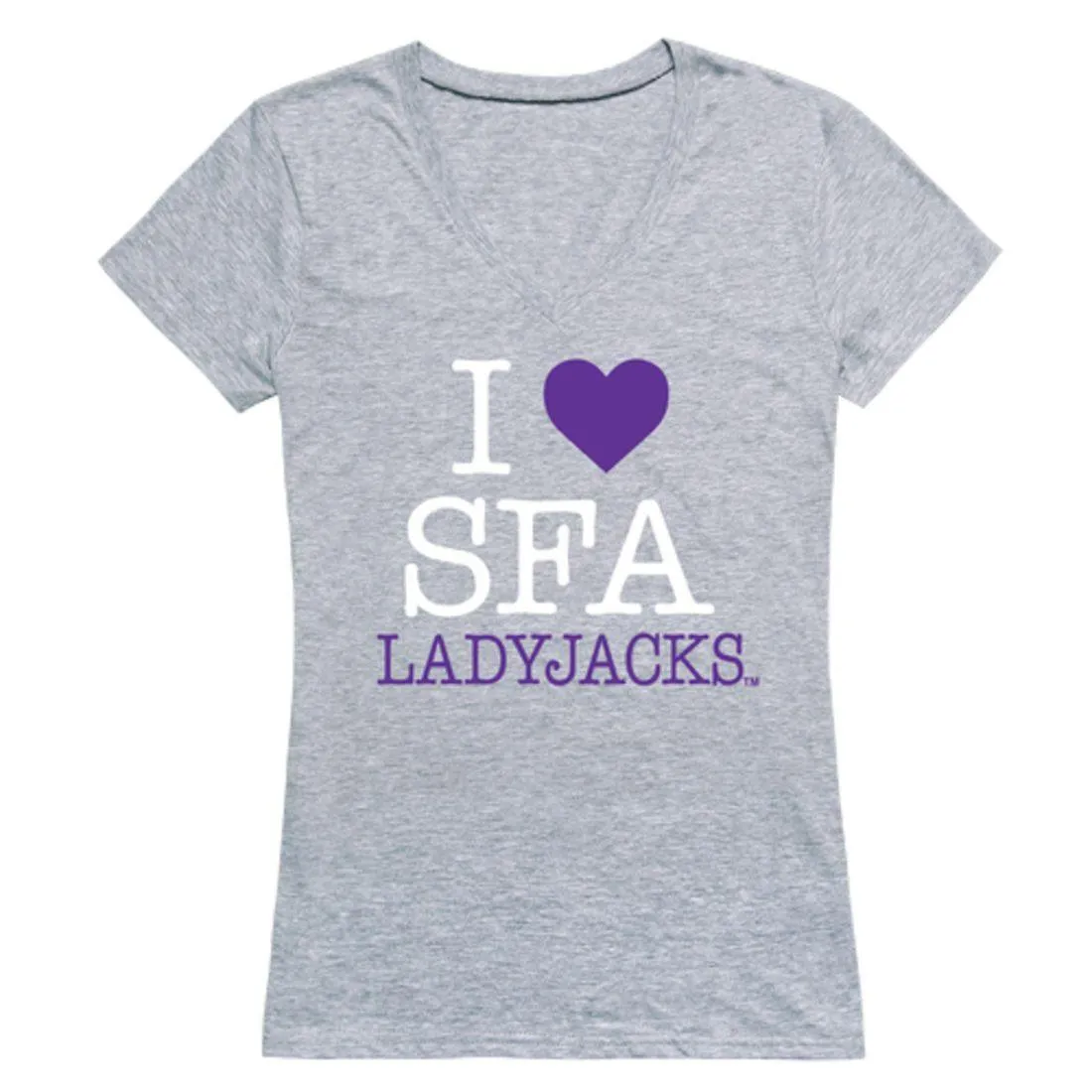I Love Stephen F. Austin State University Lumberjacks Womens T-Shirt