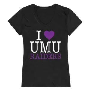 I Love University of Mount Union Raiders Womens T-Shirt