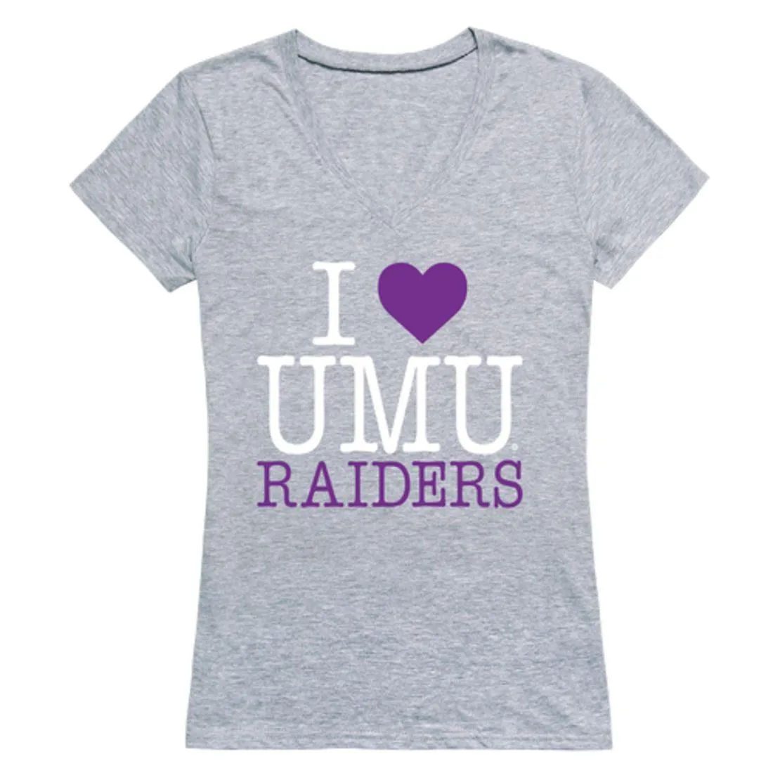 I Love University of Mount Union Raiders Womens T-Shirt