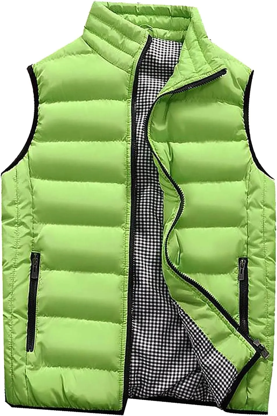 Jackets for Men Fall Winter Coat Padded Cotton Vest Warm Hooded Thick Vest Tops Jacket Jackets