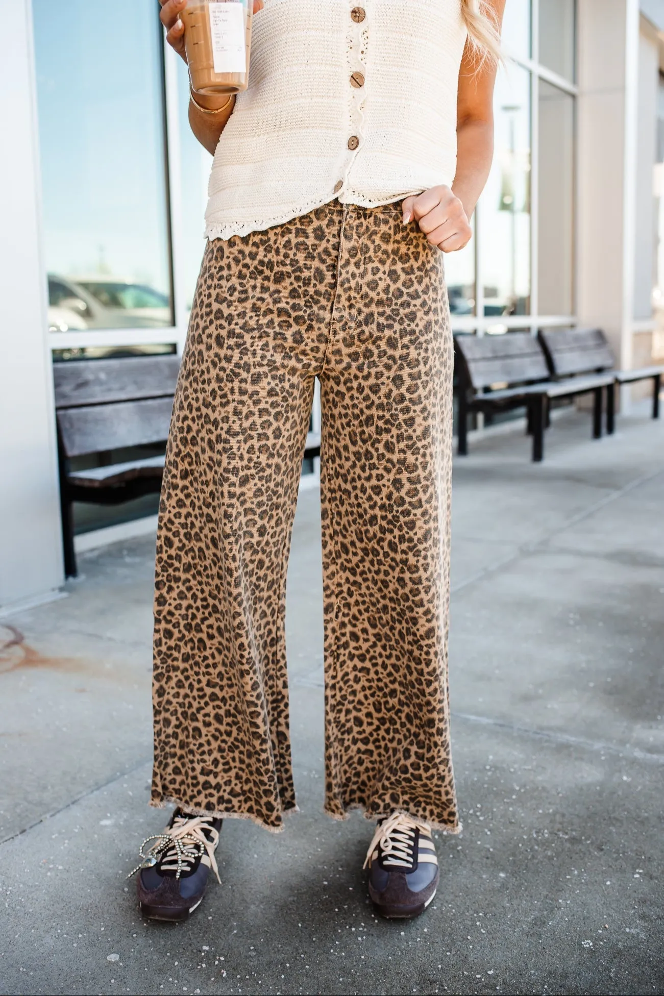 Jackson Wide Leg Leopard Pants