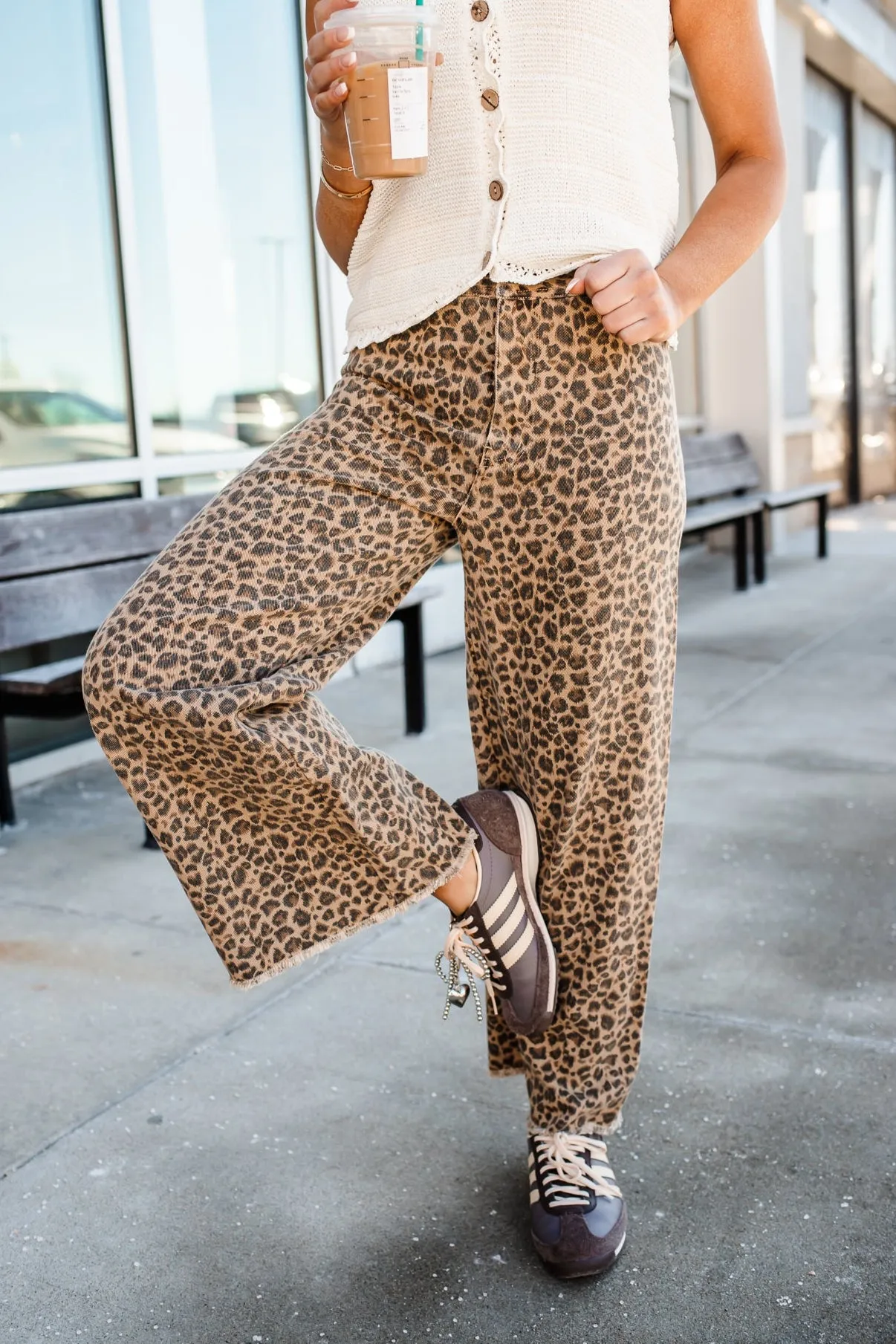 Jackson Wide Leg Leopard Pants