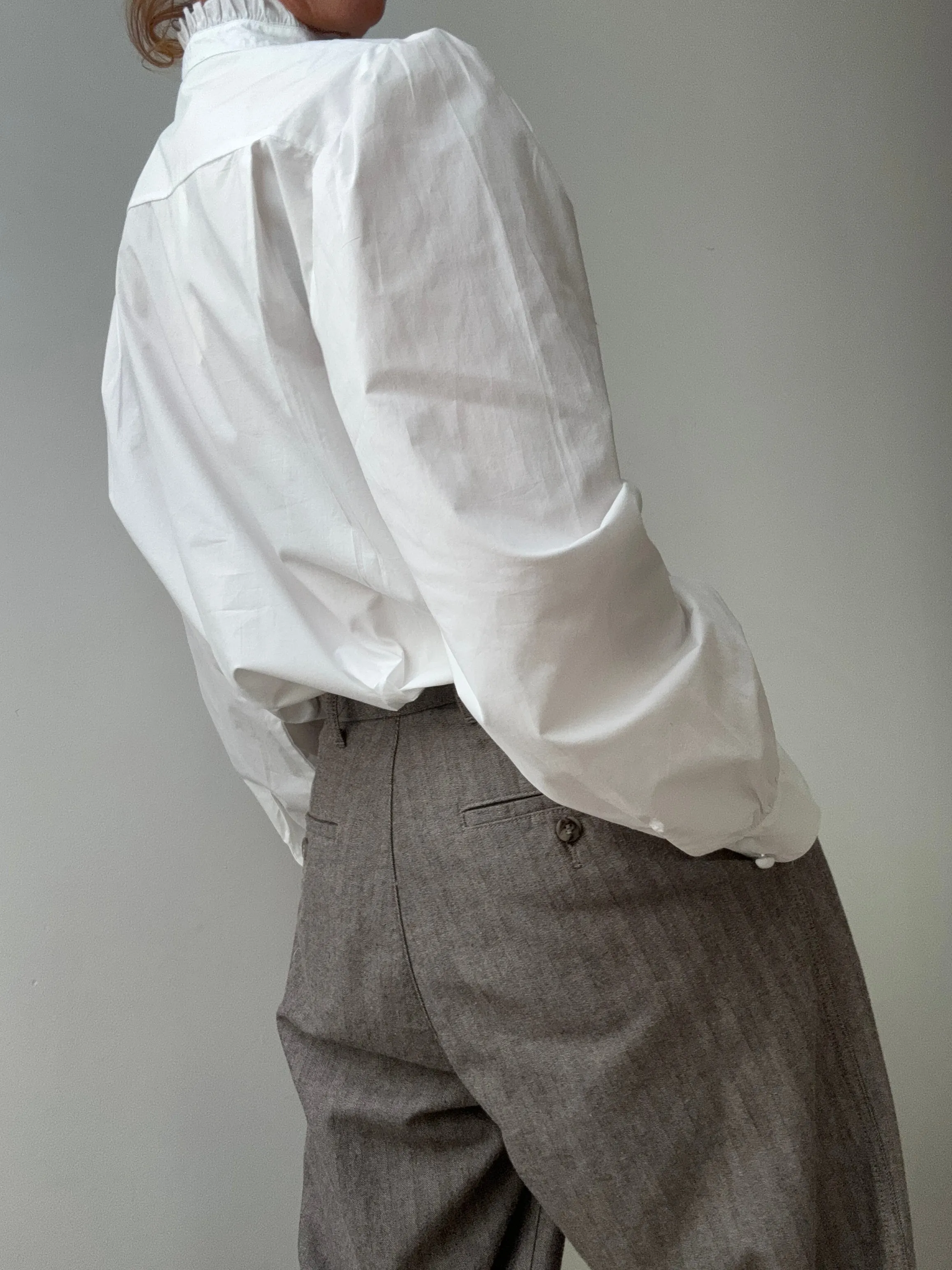 Kooples Frill Collar Shirt White