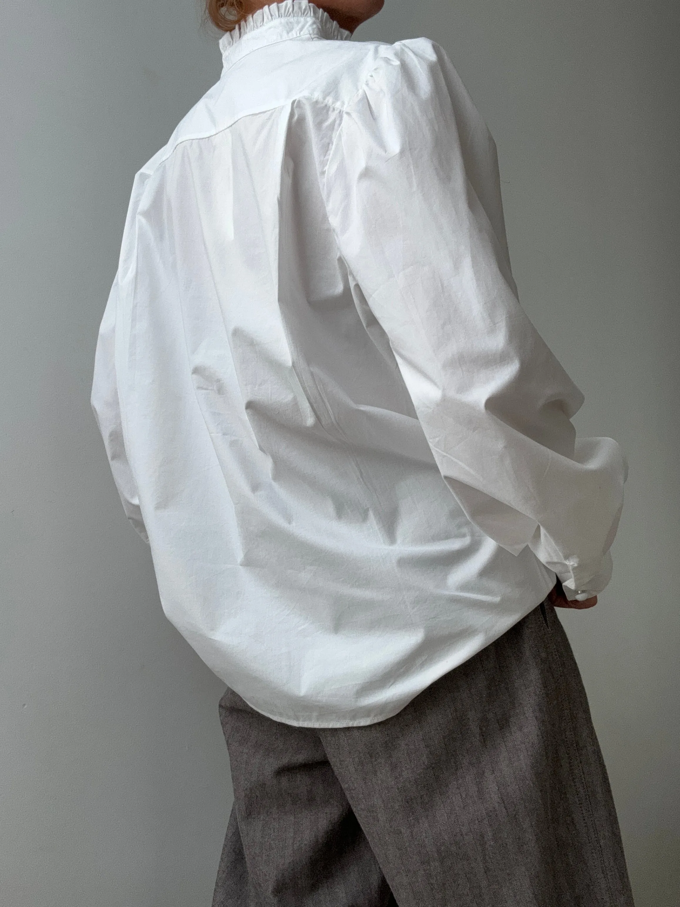 Kooples Frill Collar Shirt White
