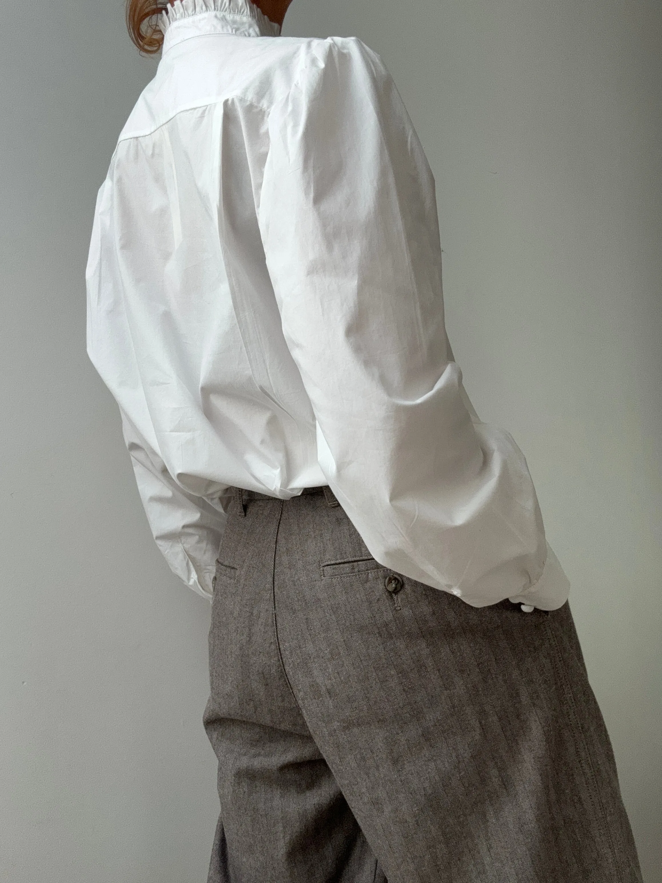 Kooples Frill Collar Shirt White