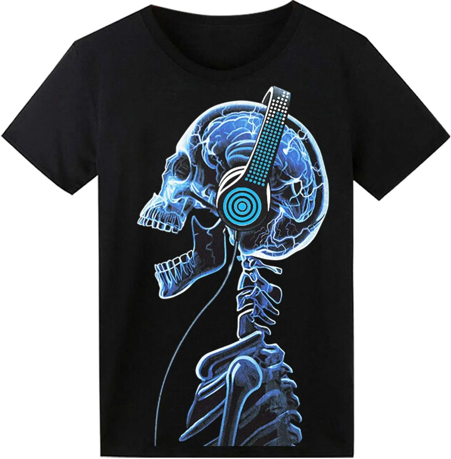 LED T Shirt Sound Activated Glow Shirts Light Up Equalizer Clothes for Party