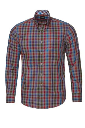 Leo Chevalier - Long Sleeve Shirt - Classic Fit - 100% Cotton - Big and Tall Fit - 623485/QT