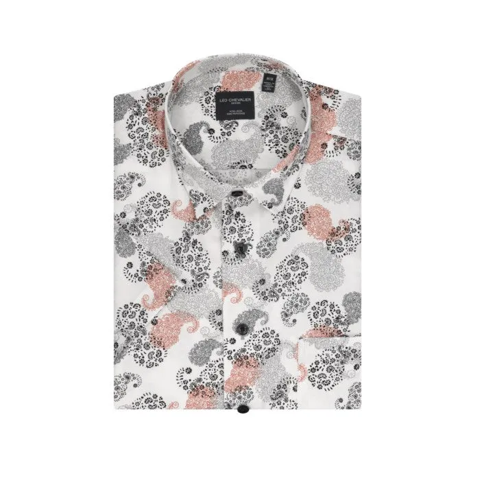 Leo Chevalier - Short Sleeve Shirt - Casual Fit - 100% Cotton - Non-iron - 620356
