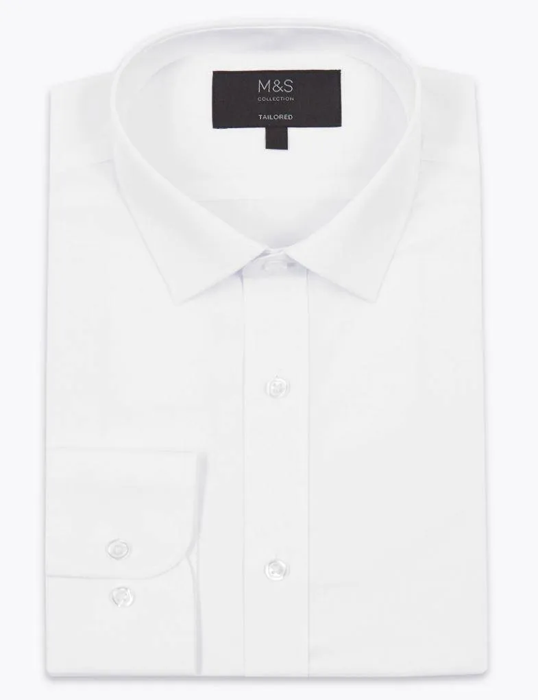 M&S Mens Plain F/S Formal Shirt T11/2101T