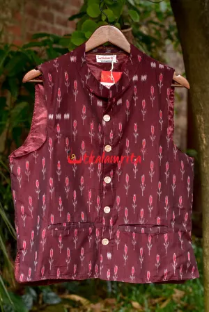 Maroon Labanga Bandha (Ladies Jacket)