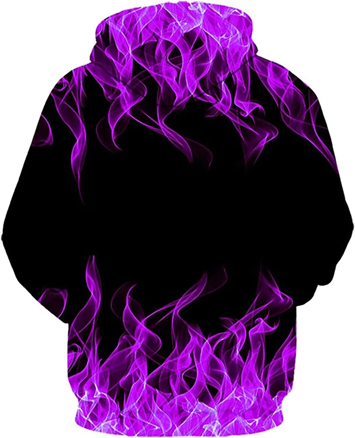 Men Women Unisex Novelty Hoodies 3D Flame Graphic Print Pullover Tops Fashion Fall Winter Hooded Sweatshirts