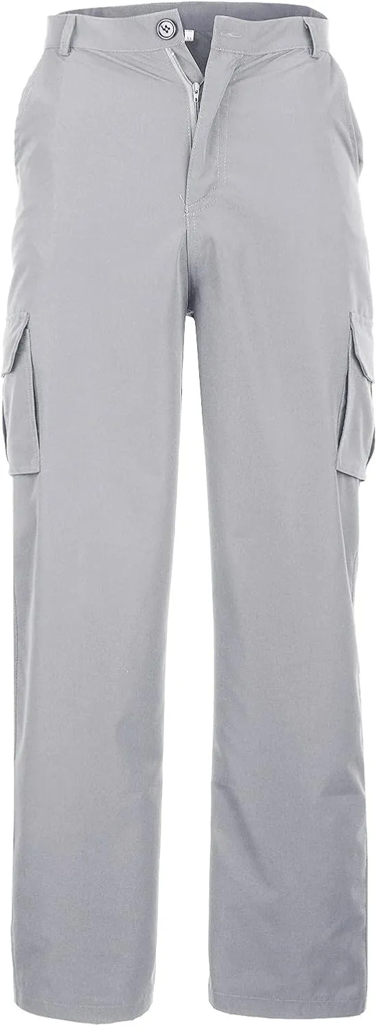 Men's Cargo Sweatpants Big and Tall Relaxed Fit Athletic Joggers Plus Size Baggy Stretch Waist Workwear Jogging Hiking Pants
