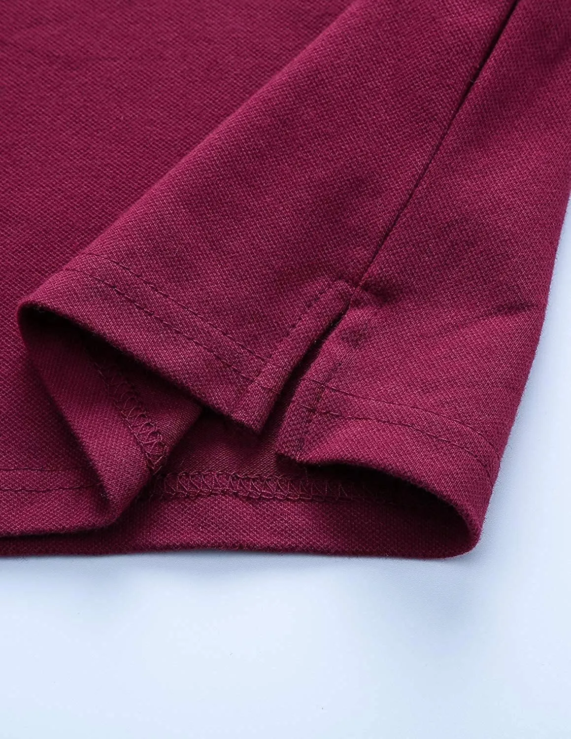 Mens Long Sleeve Polo Shirt Basic Slim Fit Long Sleeve Polo Men's Cotton Polo Shirts with Pocket Golf Shirts Men