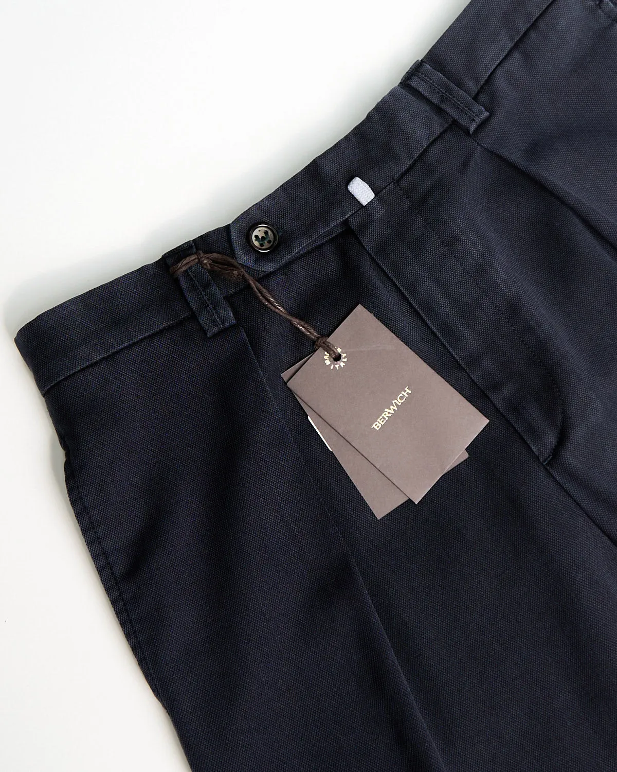 Midnight Navy 'Chaia' Relaxed Fit Frosted Wool Trousers