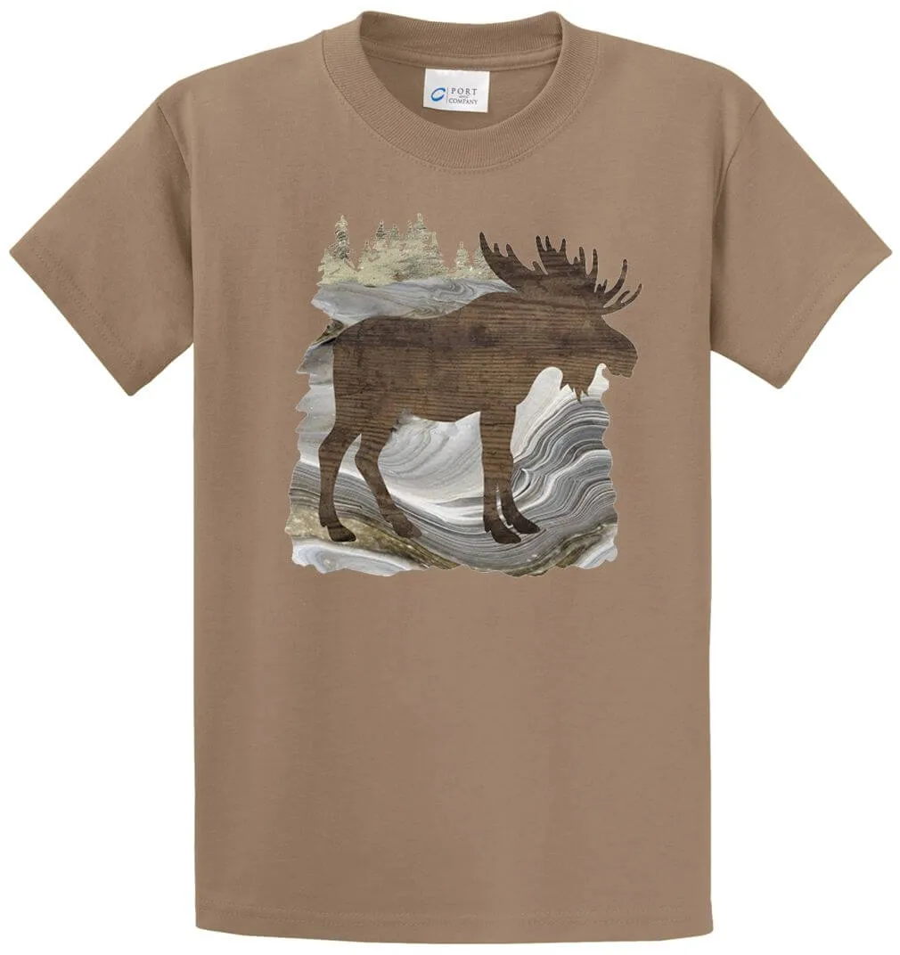 Moose Printed Tee Shirt