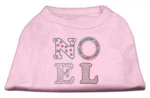 Noel Rhinestone Dog Shirt Light Pink XS (8)