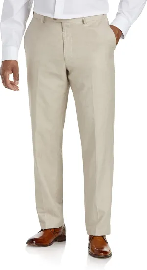 Oak Hill by DXL Men's Big and Tall Linen-Blend Suit Pants Flax 54 x 30