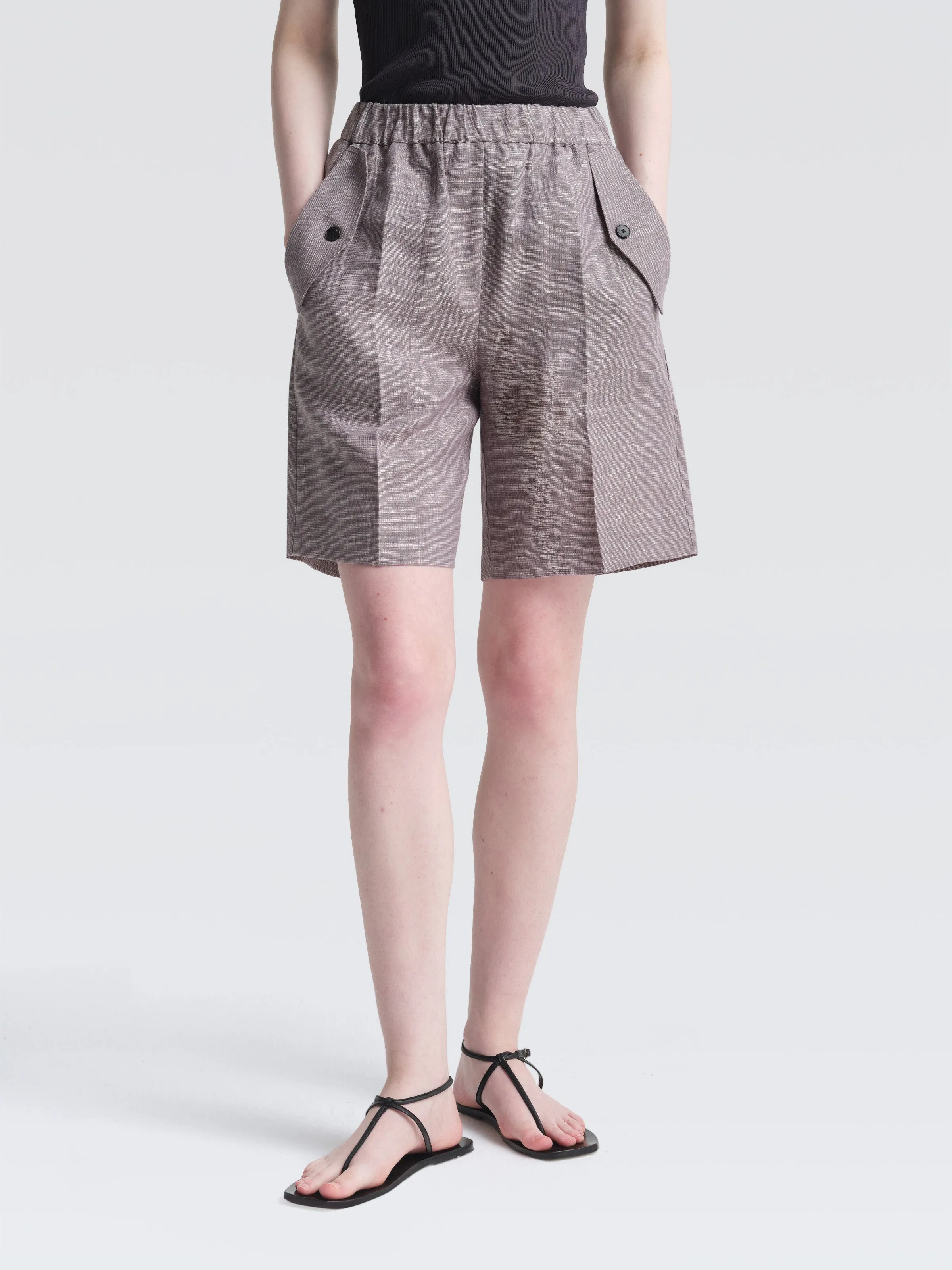 Organic Linen Eileen Shorts