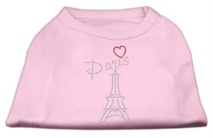 Paris Rhinestone Shirts Light Pink M (12)