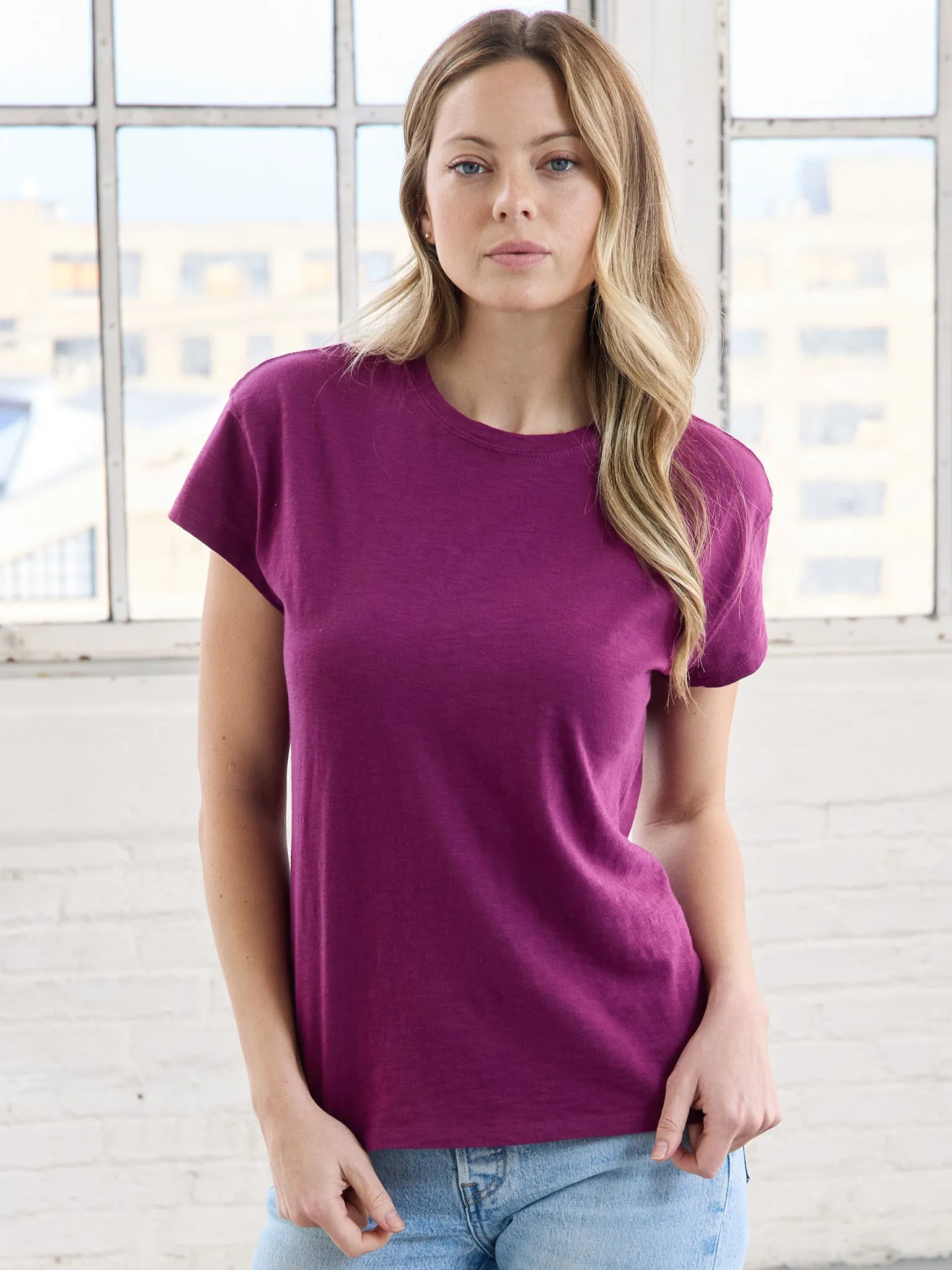 Pigment Dyed Crew Neck Tee