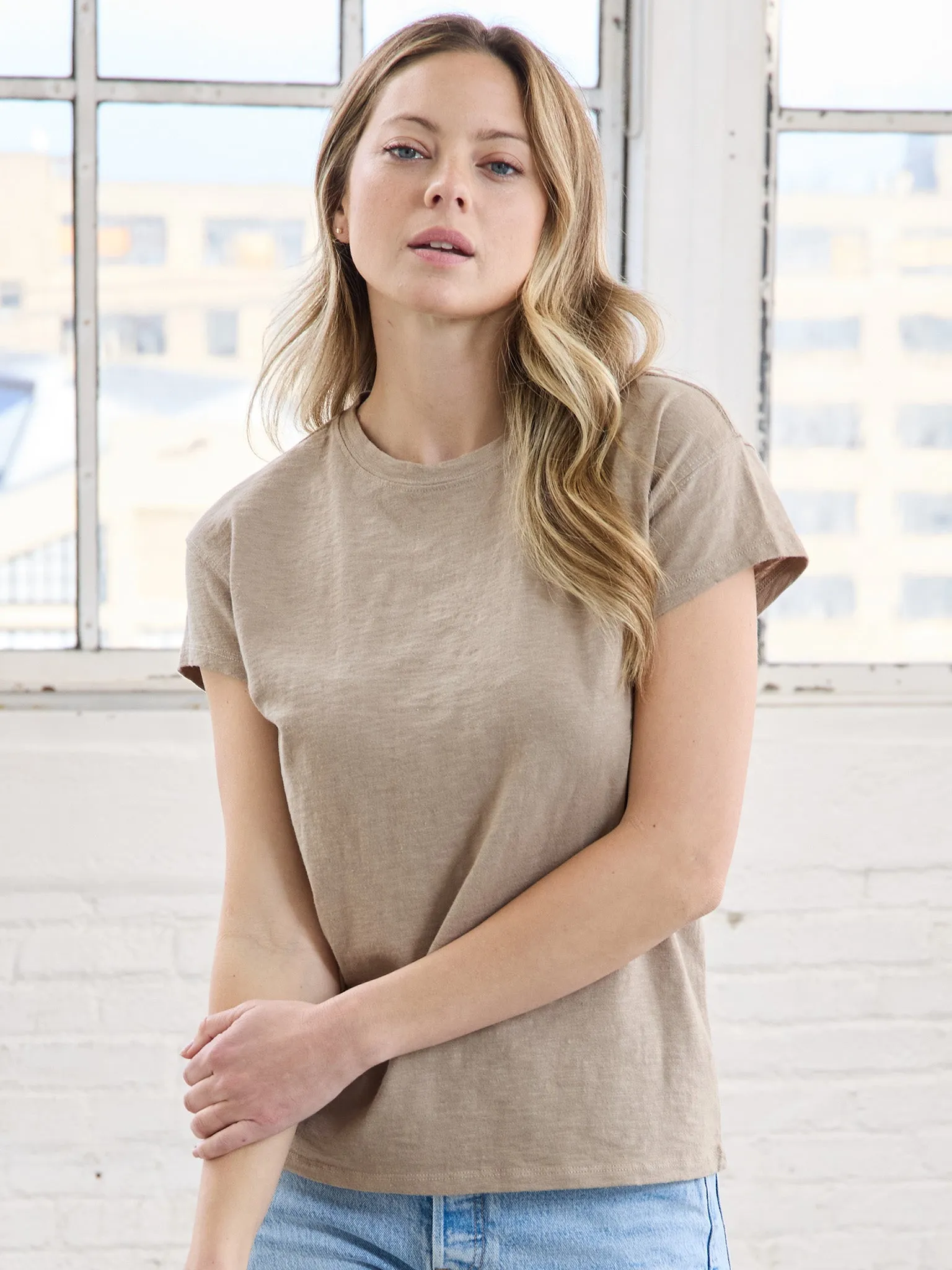 Pigment Dyed Crew Neck Tee