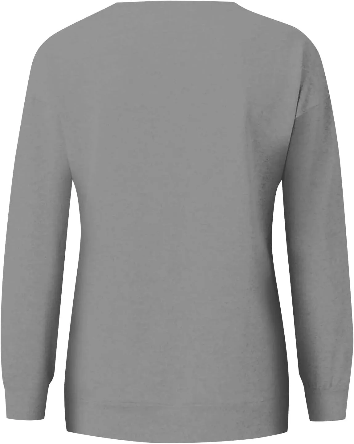 Plain Crewneck Sweatshirts Women Lightweight Fleece Oversized Sweatshirt Pullover Long Sleeve Tops Kangaroo Pocket