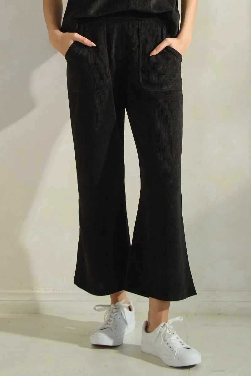 Plus Size Relaxed Fit Corduroy Capri Pants