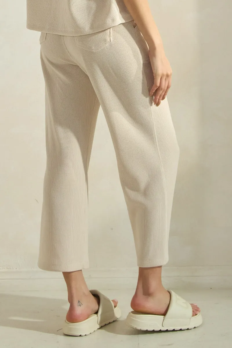 Plus Size Relaxed Fit Corduroy Capri Pants