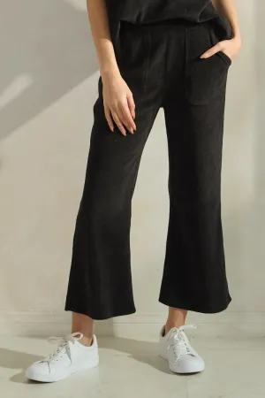 Plus Size Relaxed Fit Corduroy Capri Pants