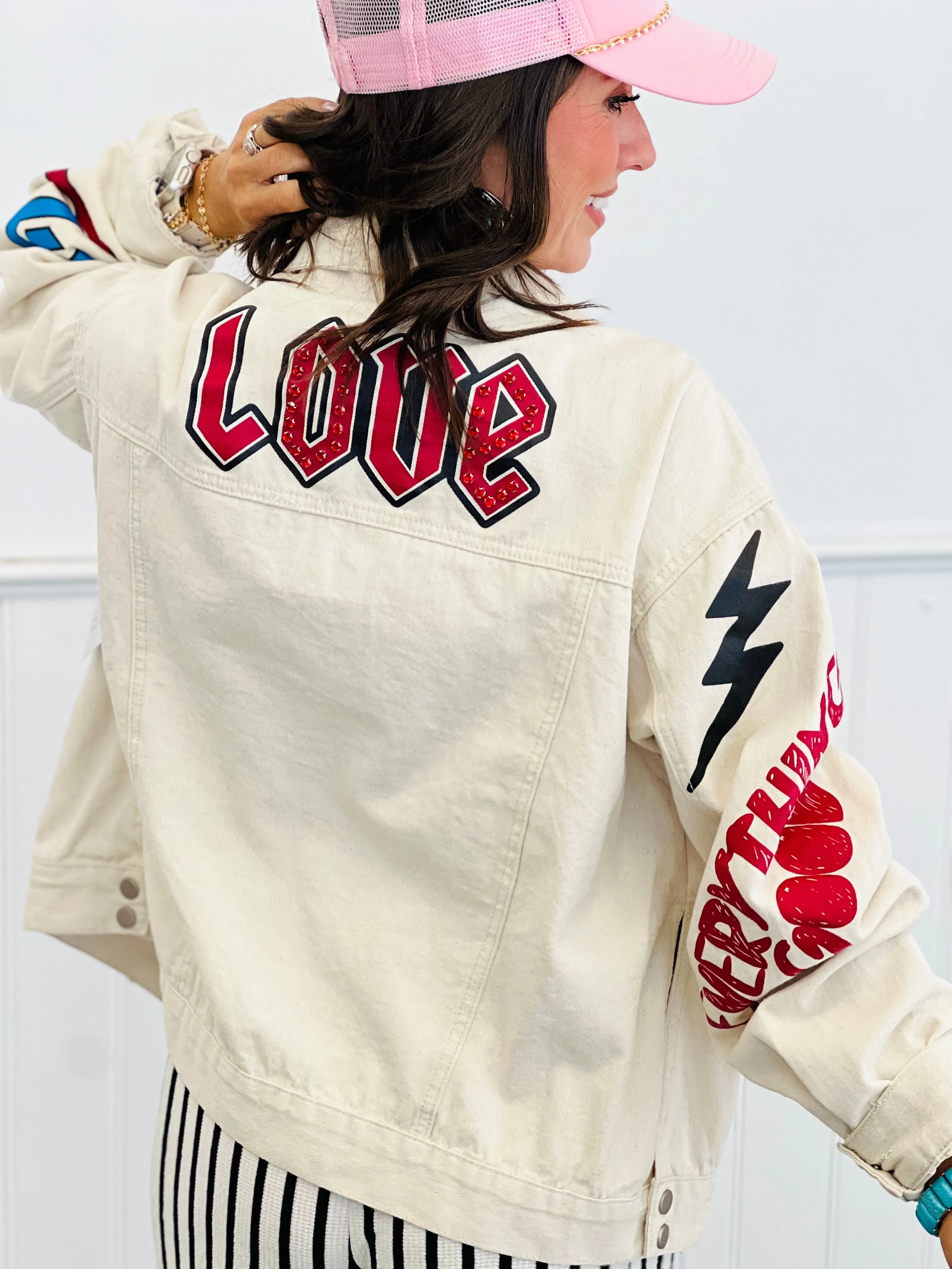 POL Oatmilk Love Patches Jacket (Reg.)