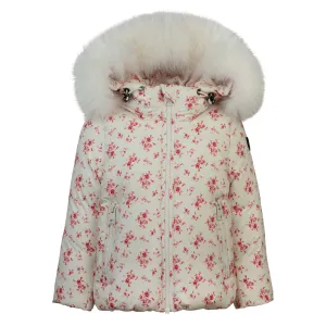Pramie Little Girls Red Floral Jacket