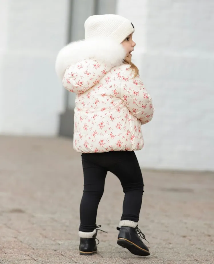 Pramie Little Girls Red Floral Jacket