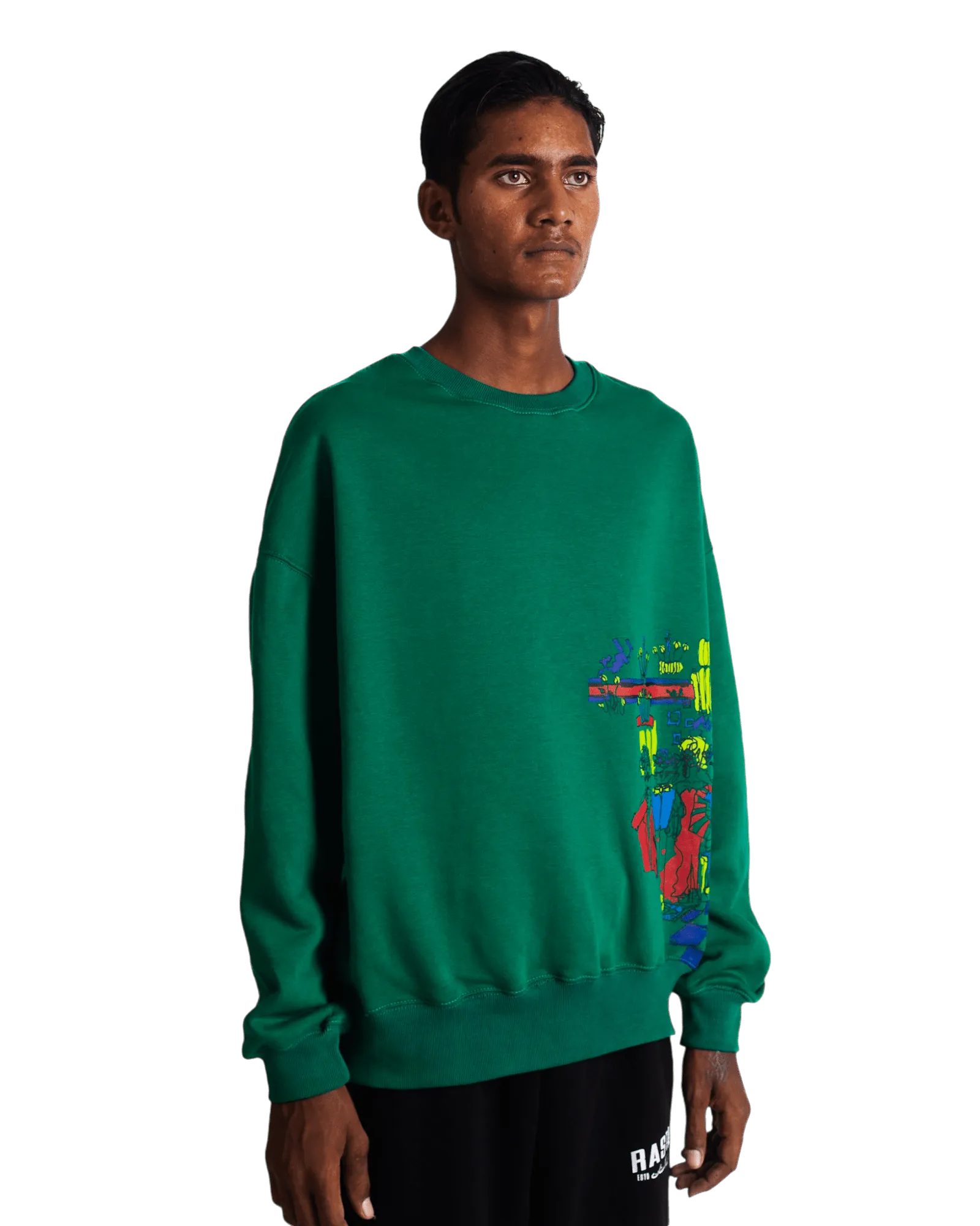 "MONEYBALL" GREEN SWEATSHIRT