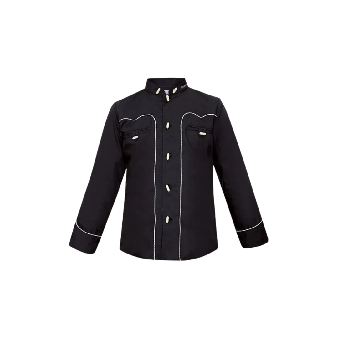 Rangers USA Boys Vaquero Black Shirt