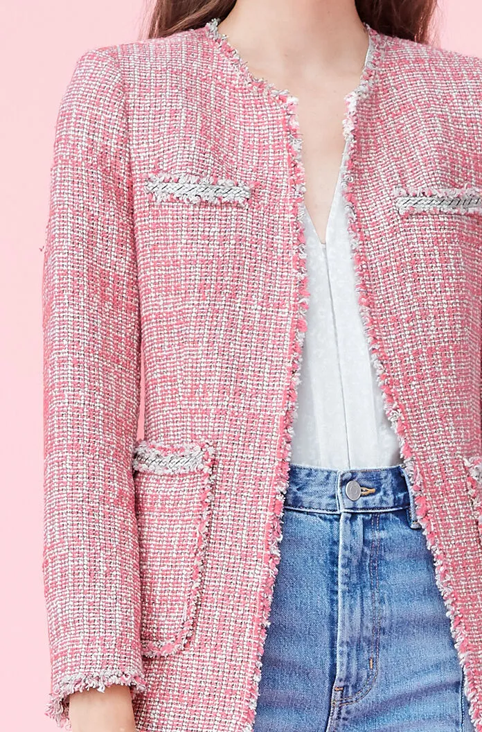 Rebecca Taylor Pink Tweed Jacket