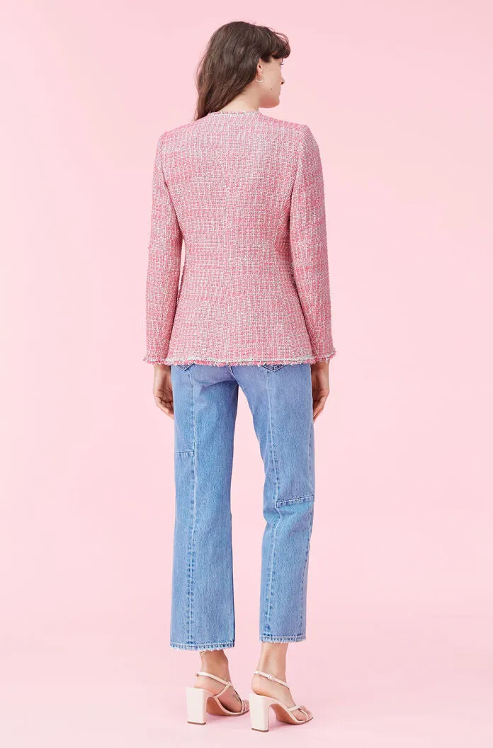 Rebecca Taylor Pink Tweed Jacket