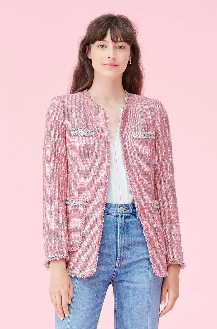 Rebecca Taylor Pink Tweed Jacket