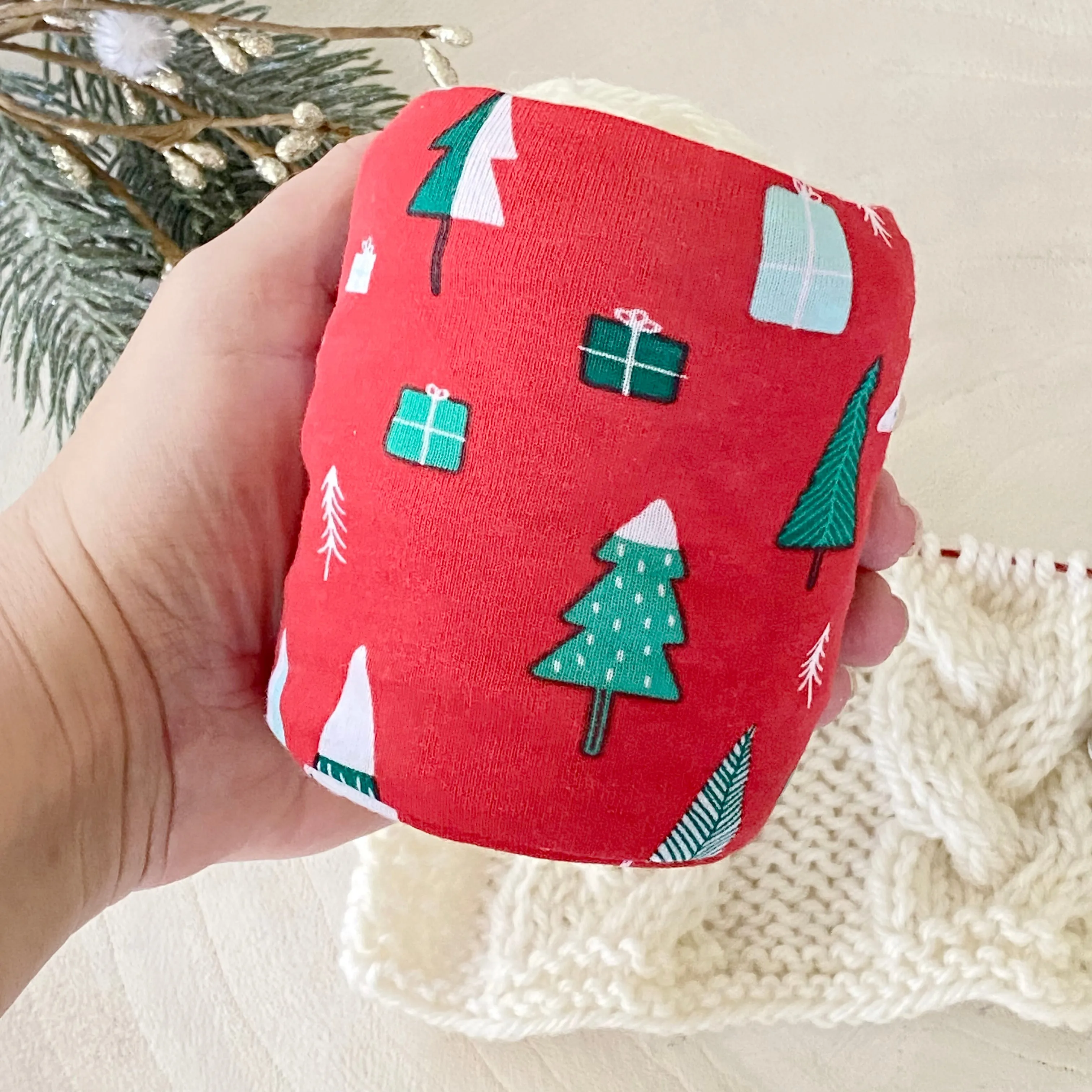 Red Christmas Tree Skein Coat