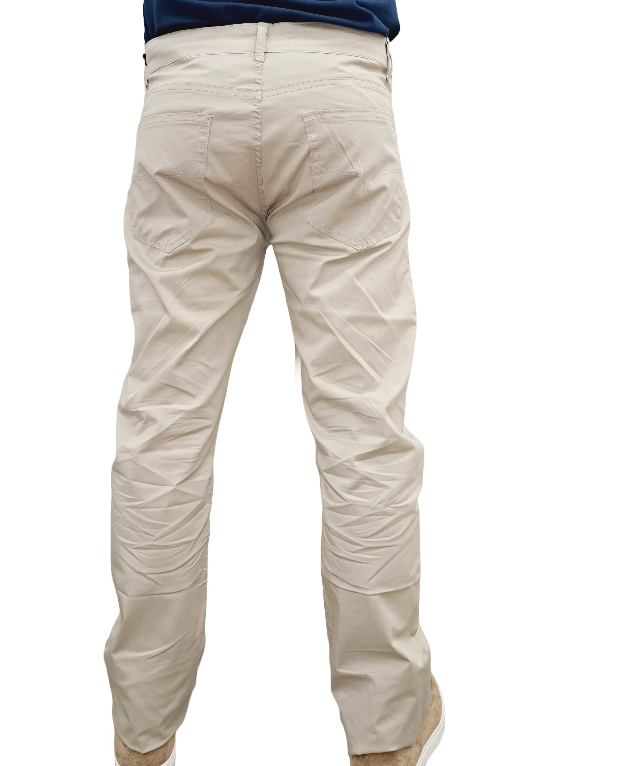 RELAXED FIT COTTON BLEND TROUSER